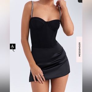 A sexy black dress